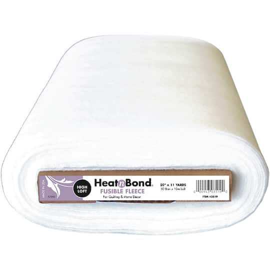 HeatnBond High Loft White Fleece Fusible Interfacing, 11yd.